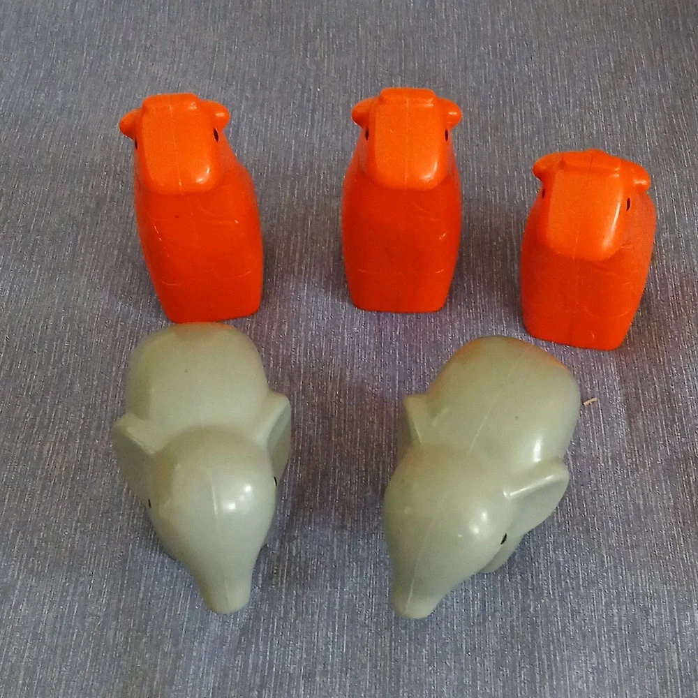 Vintage Little Tikes Animals: pig, Elephant, Cow, Horse, Giraffe, Chicken, Lamb